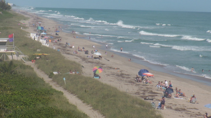 North Zoom view of Jensen Beach from webcam